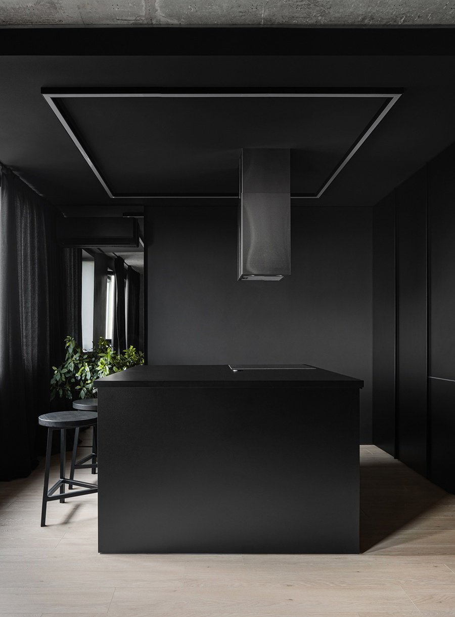 Темный интерьер Минимализм