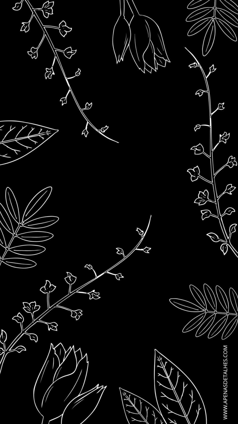 Чёрные обои Эстетика