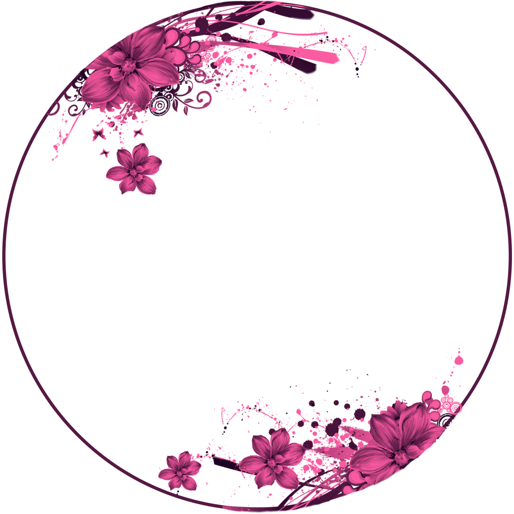 Красивая круглая рамочка