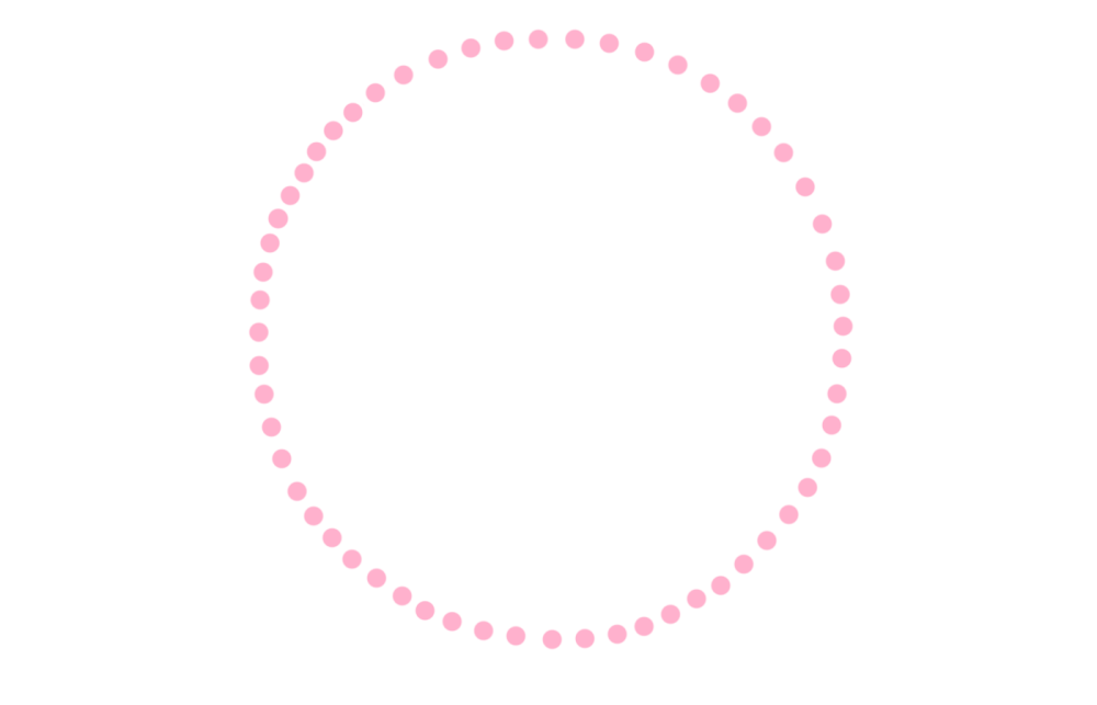 Розовый круг на белом фоне