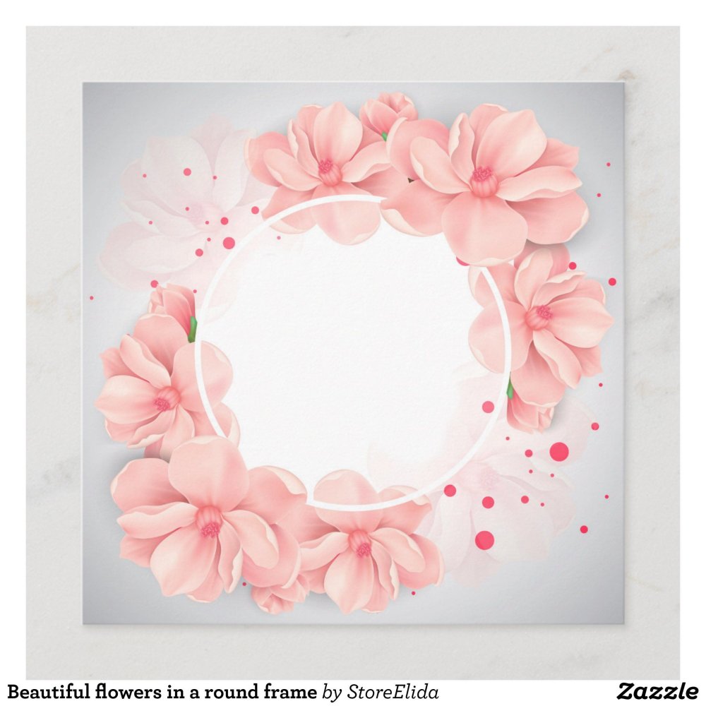 Мокап круглая рамка