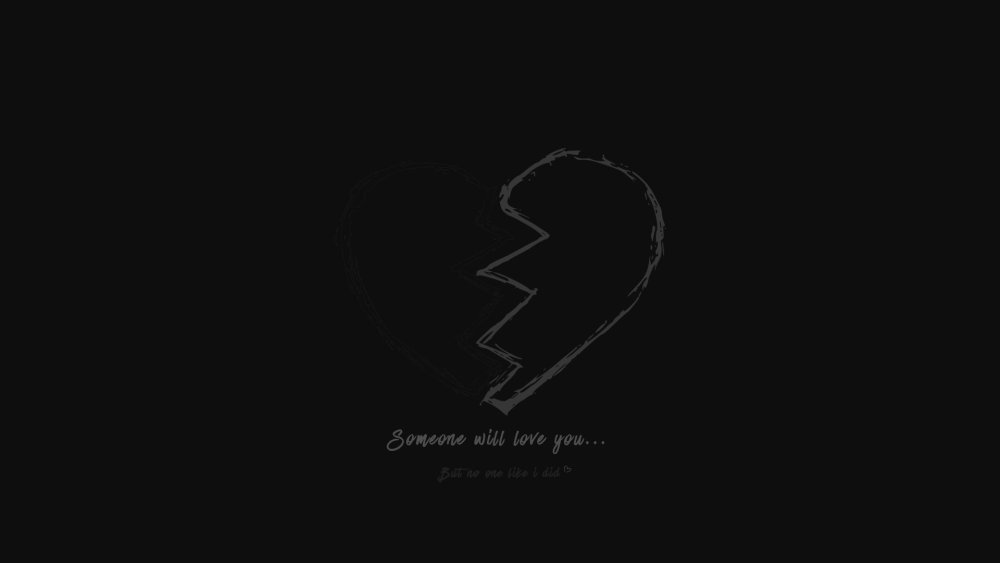 Неоновые сердечки на черном фоне