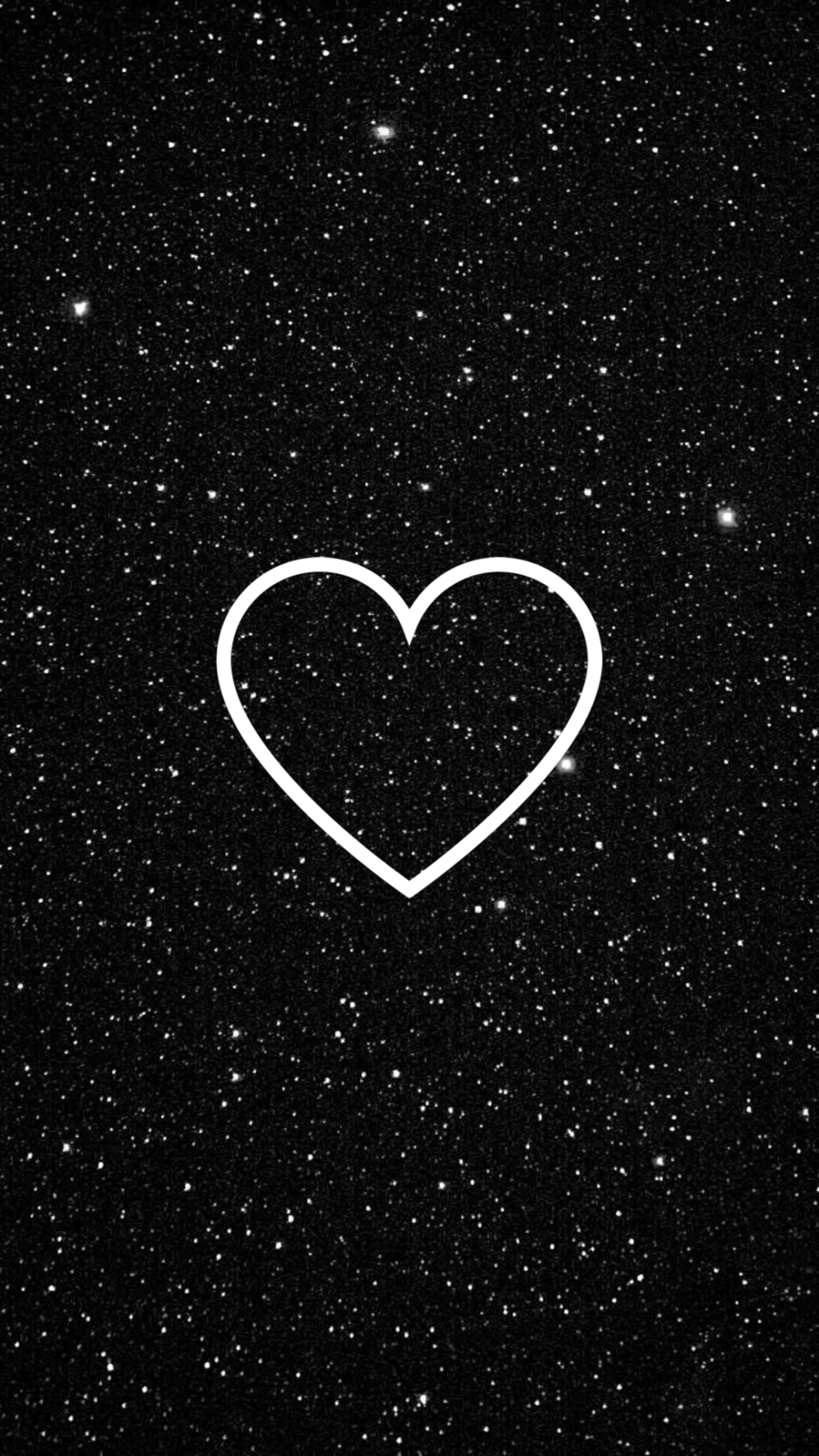 Черное сердечко для инсты