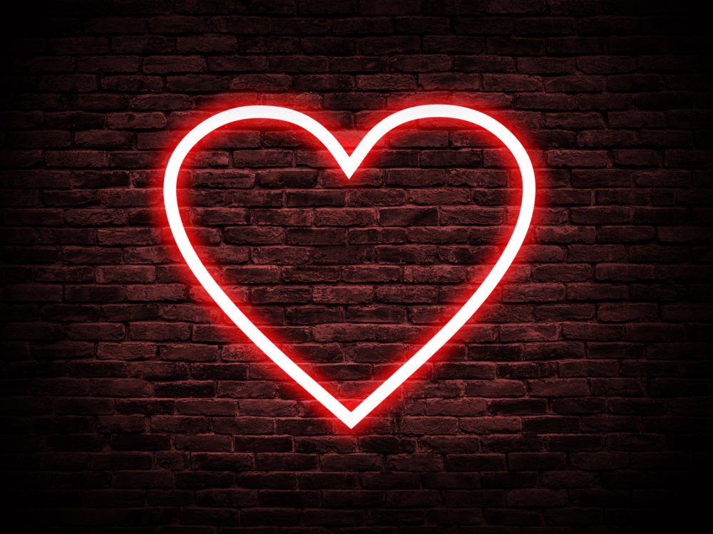 Сердце из неона