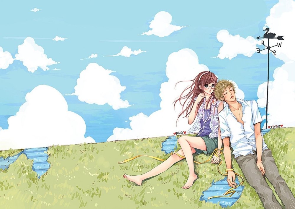 Аниме романтика лето