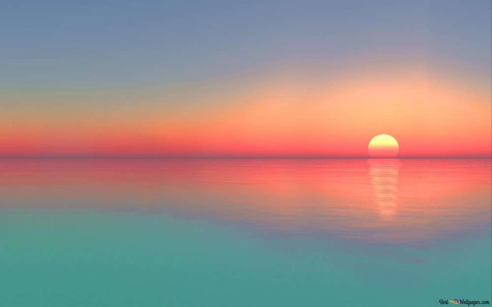 Закат на море