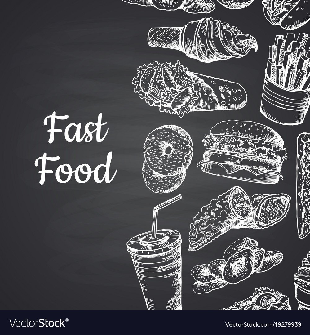 Меловая доска шаурма