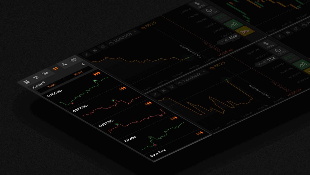 Диаграмма на темном фоне