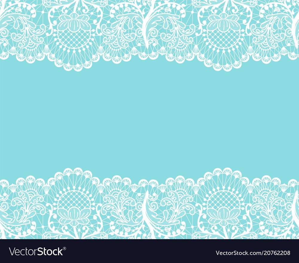 Белое кружево на голубом фоне