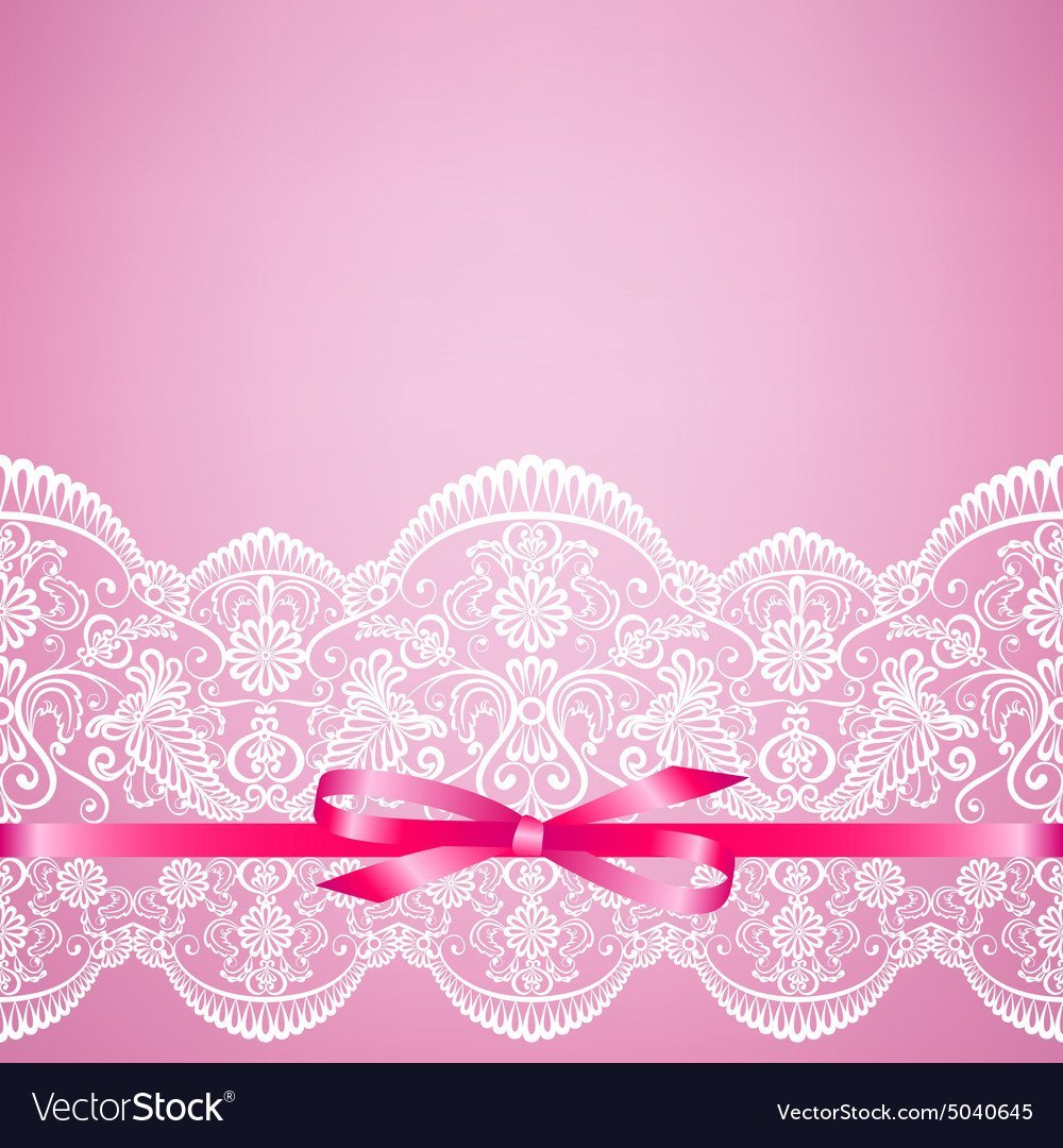 Розовое кружево на розовом фоне