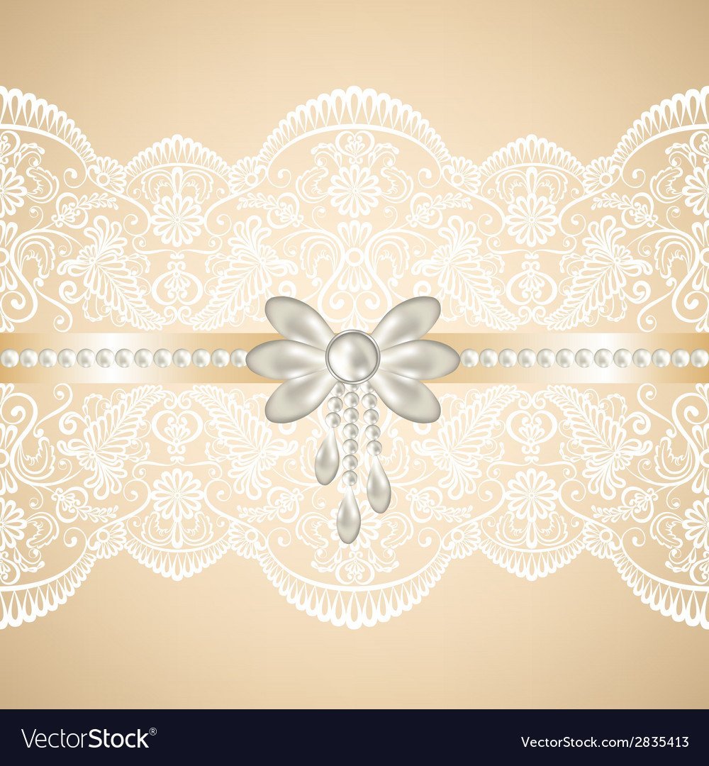 Фон ленточки и кружево