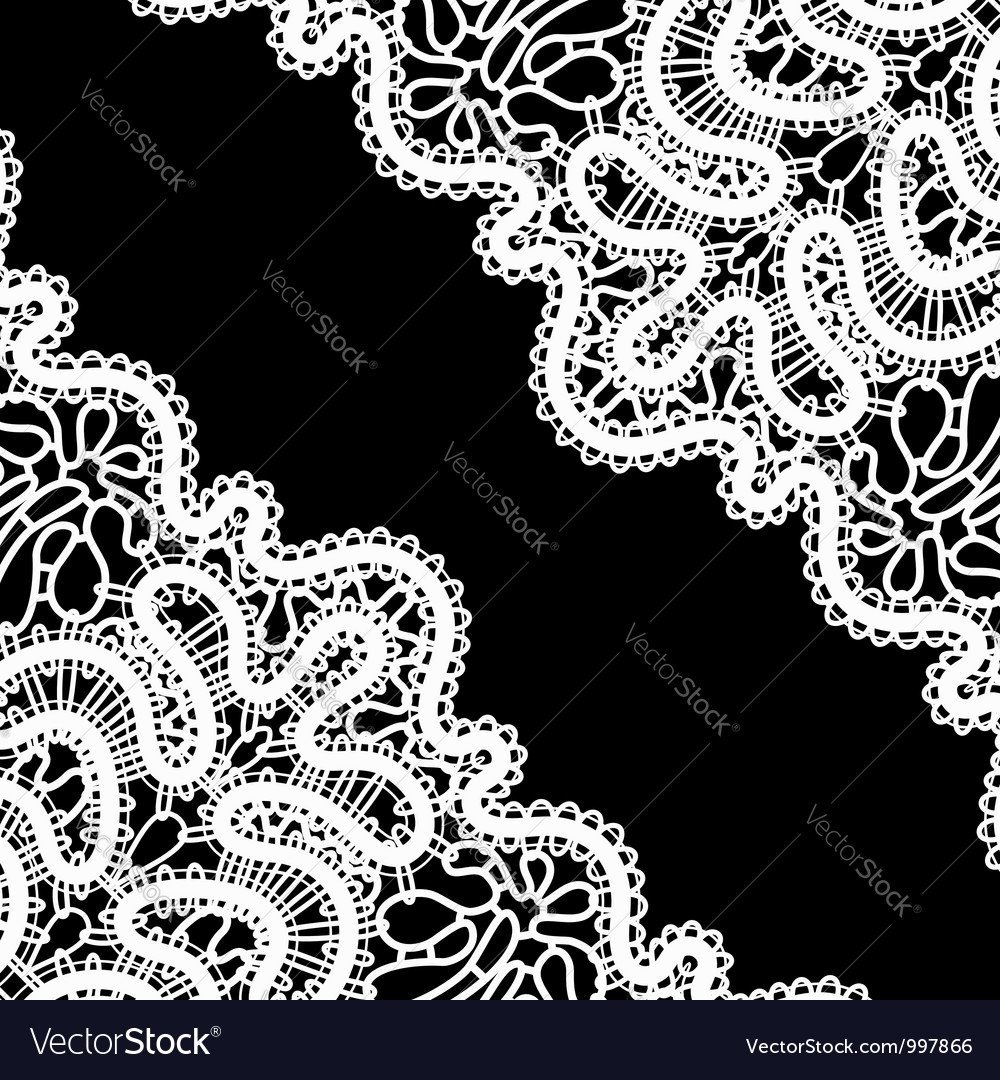 Вологодское кружево вектор