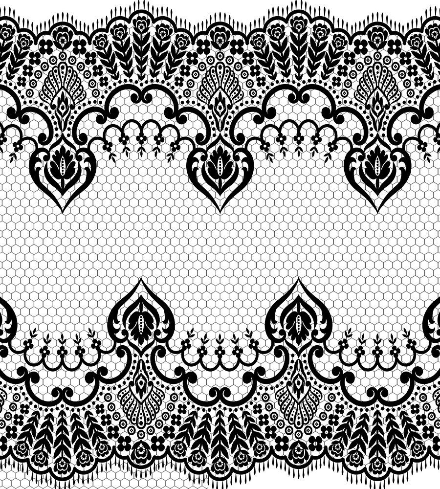 Черно белое кружево