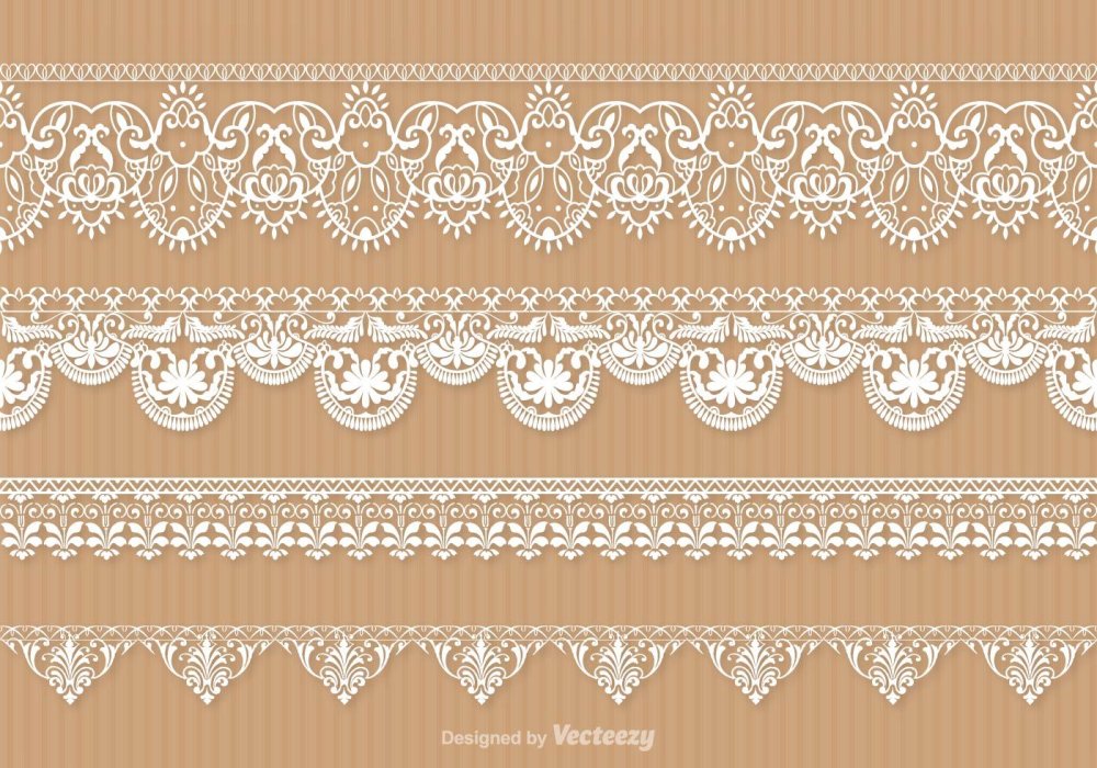 Фон кружева вектор