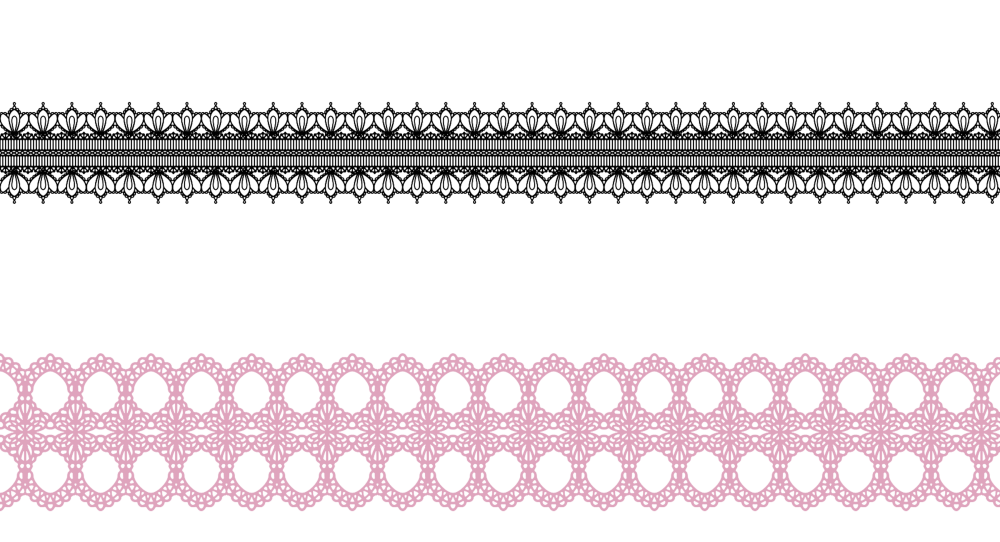 Кружево на прозрачном фоне