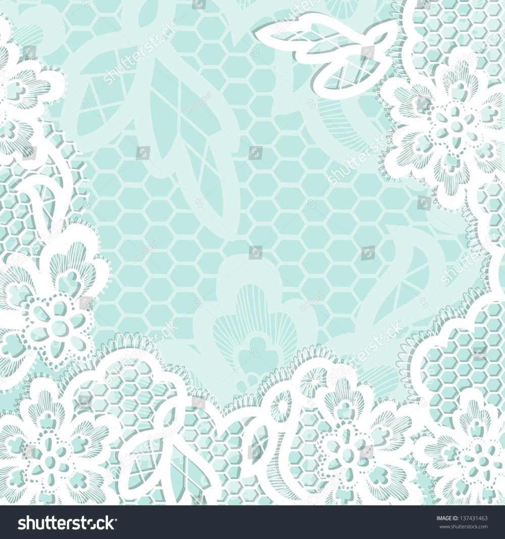 Бело голубой фон кружево