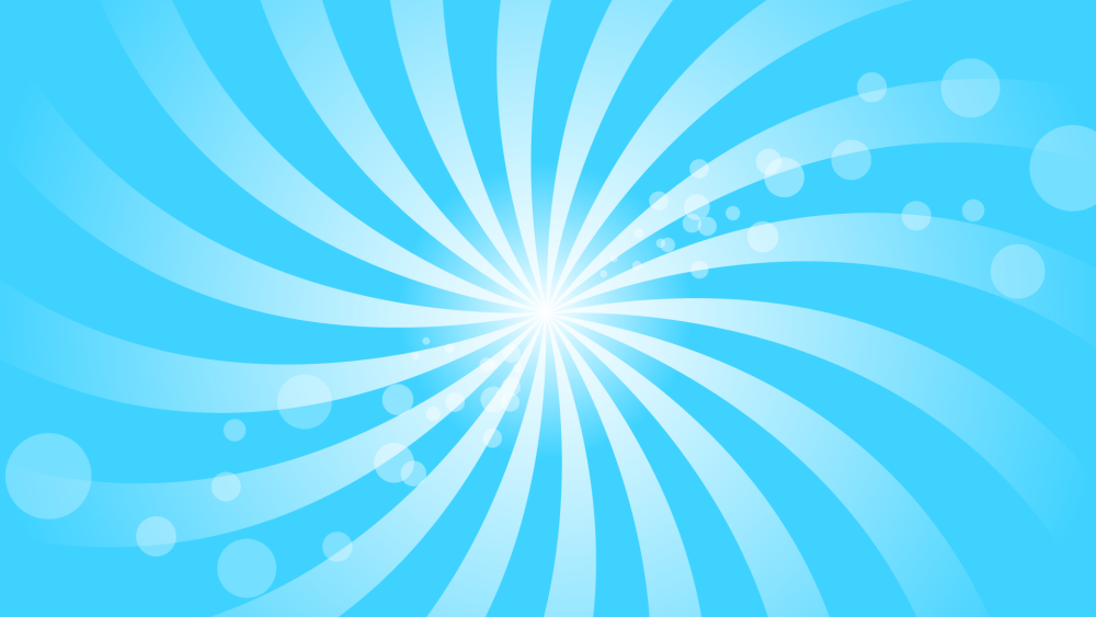 Голубой фон с лучами