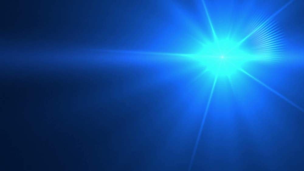 Синий Луч света