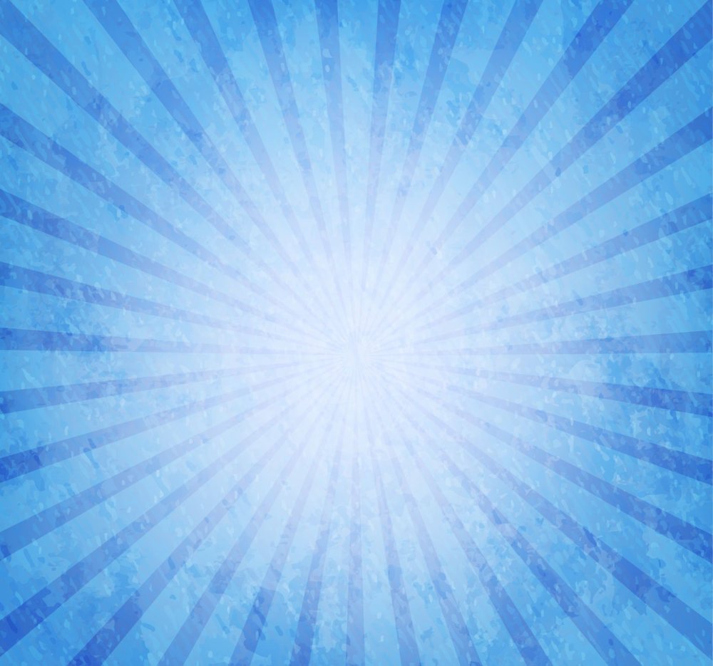 Голубой фон с лучами из центра
