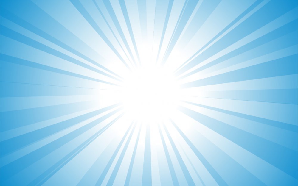 Голубой фон с лучами