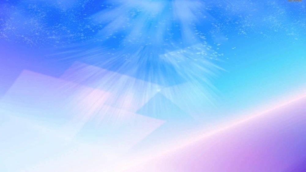 Голубой фон с лучами