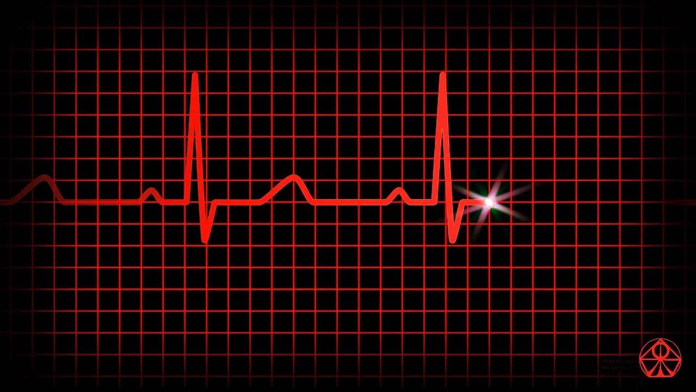 Чёрные обои пульс