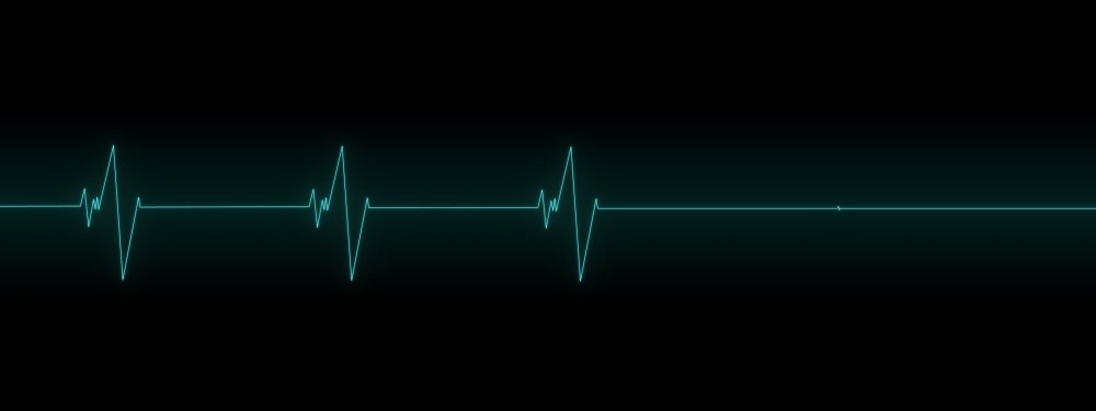 Пульс на черном фоне