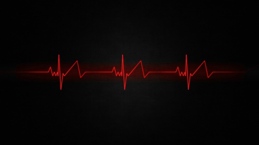 Пульс на черном фоне