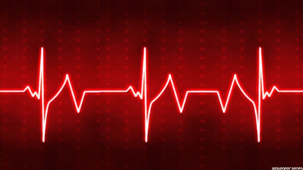Пульс на черном фоне