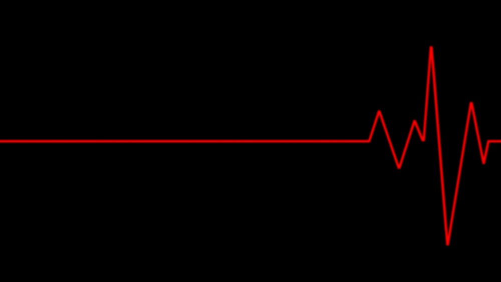 Пульс на черном фоне