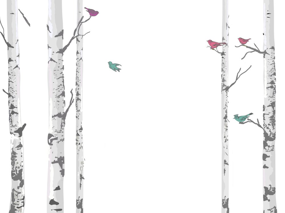 Фон Березки для презентации