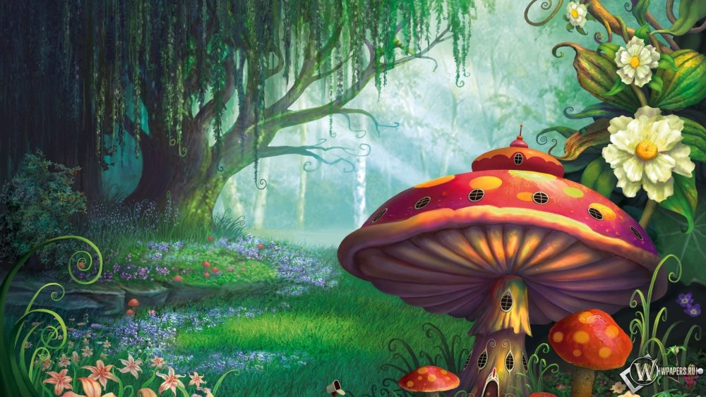 Фон для презентации грибы