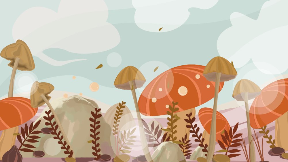 Лес мультяшный