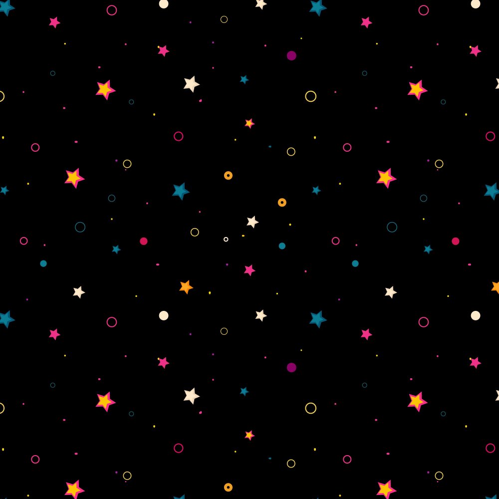 Звезды на черном фоне