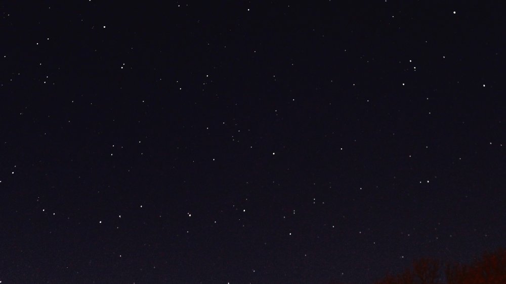 Черное звездное небо обои