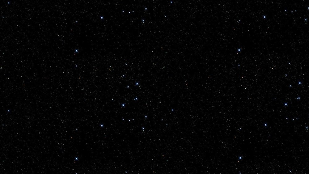 Черный космос со звездами