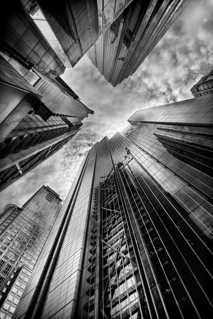 Черно белые высотки