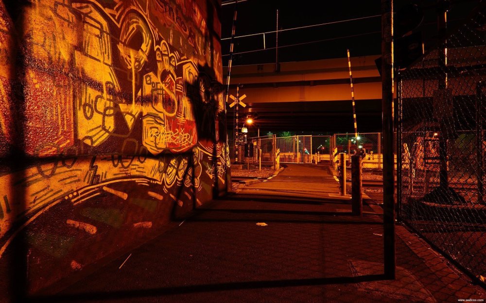 Лос Анджелес ночью гетто