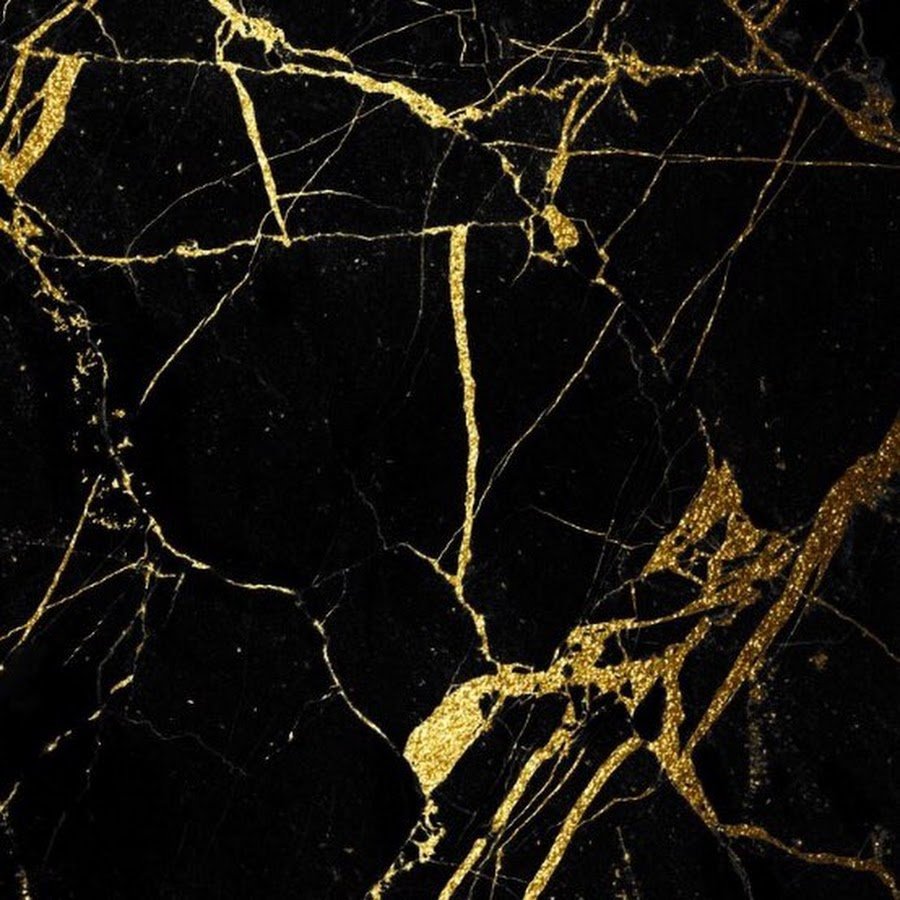 Черный мрамор с золотом