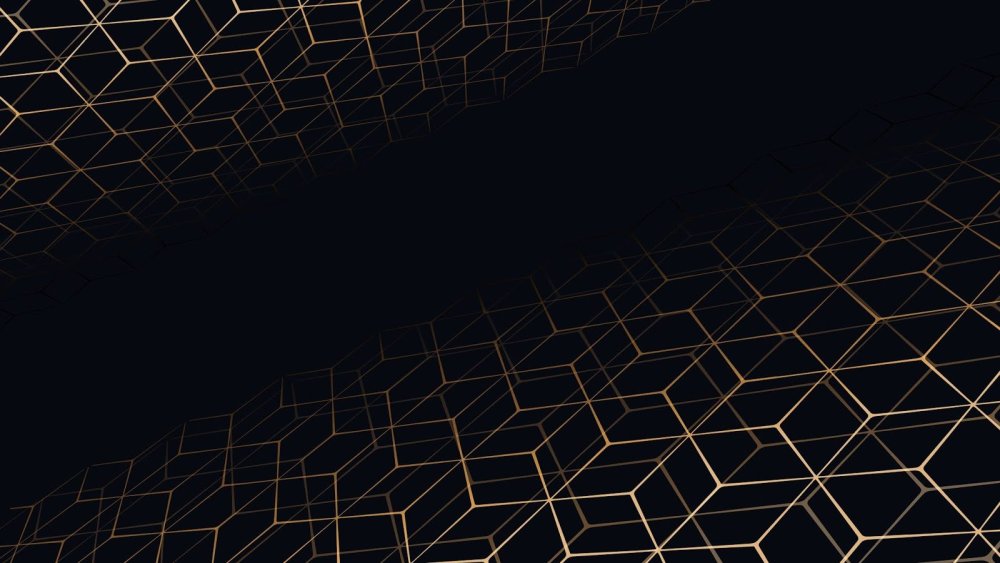 Золотая сетка на черном фоне