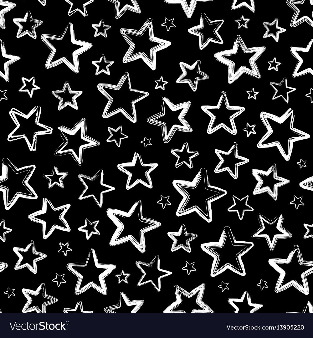 Звезды черные на белом