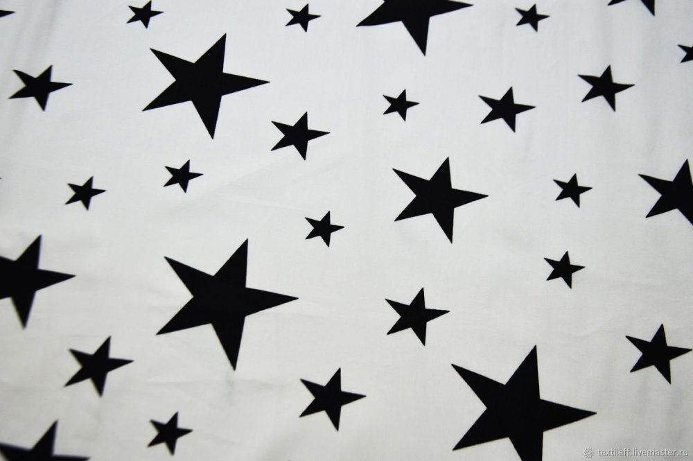 Ткань звезды на черном