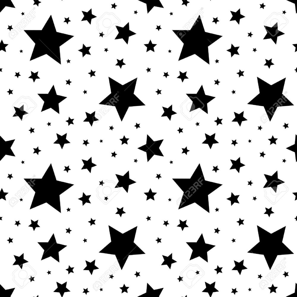 Фон звезды черно белый