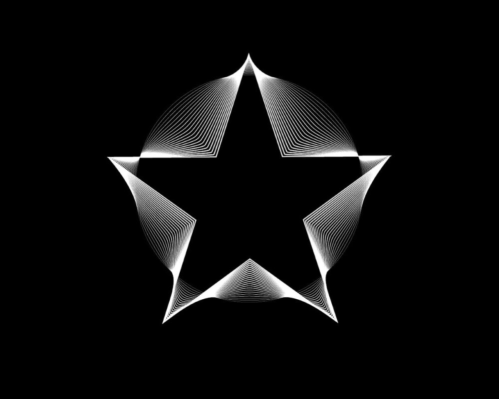 Звезды на черном фоне