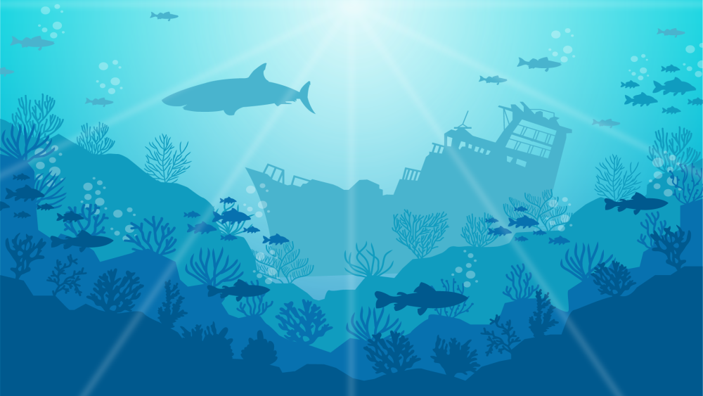 Подводный мир вектор