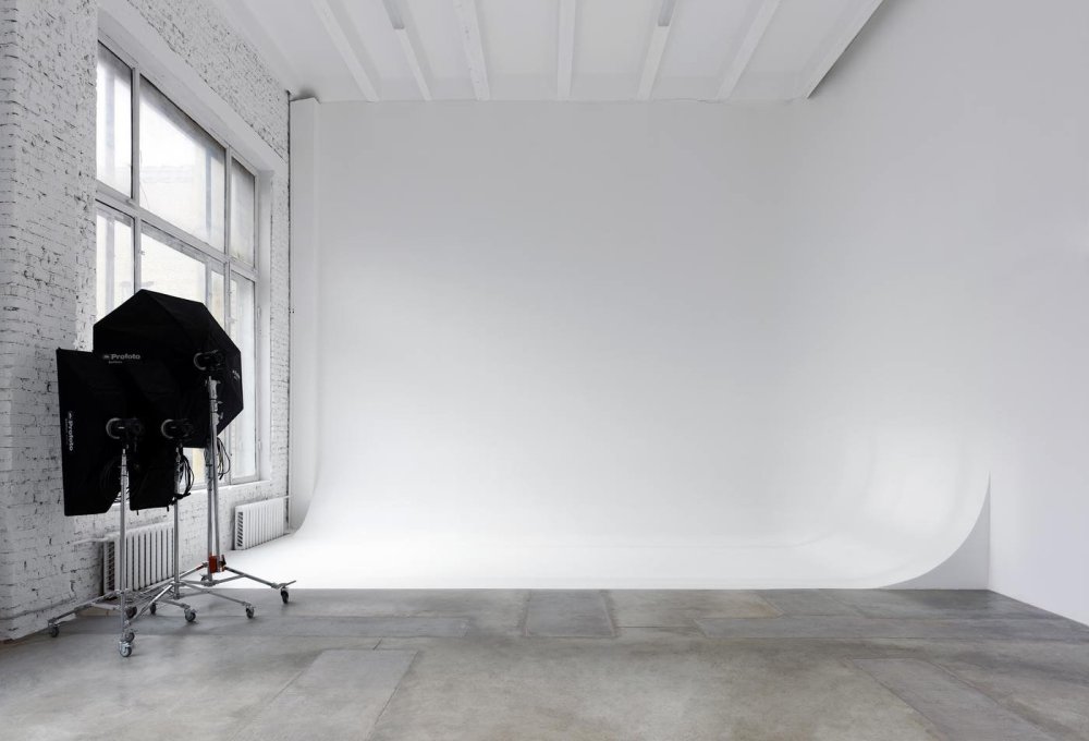 Фотостудия серая циклорама