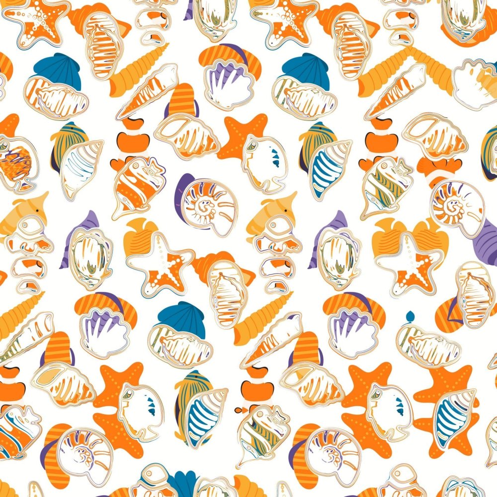 Бумага для скрапбукинга рыбки