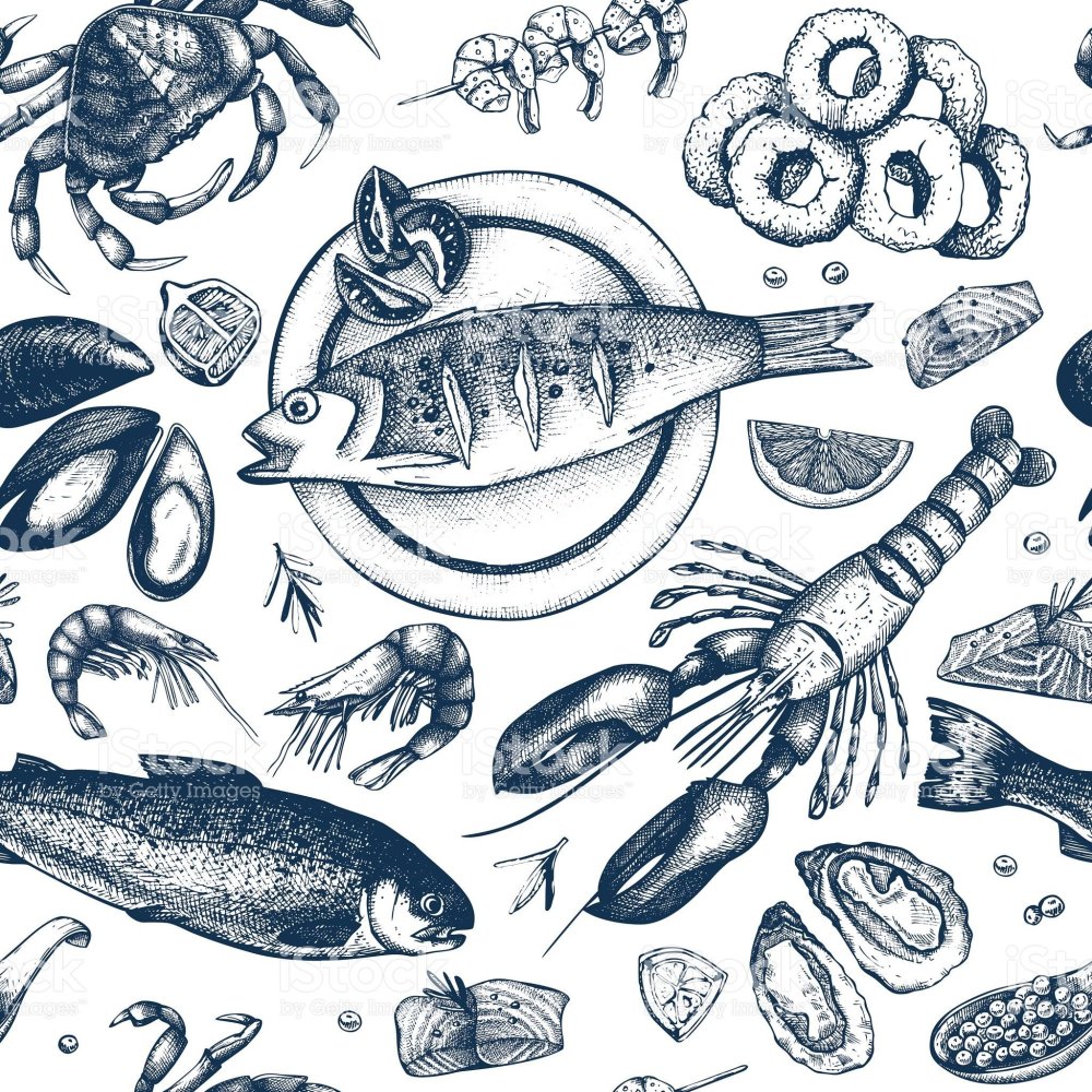 Морепродукты паттерн