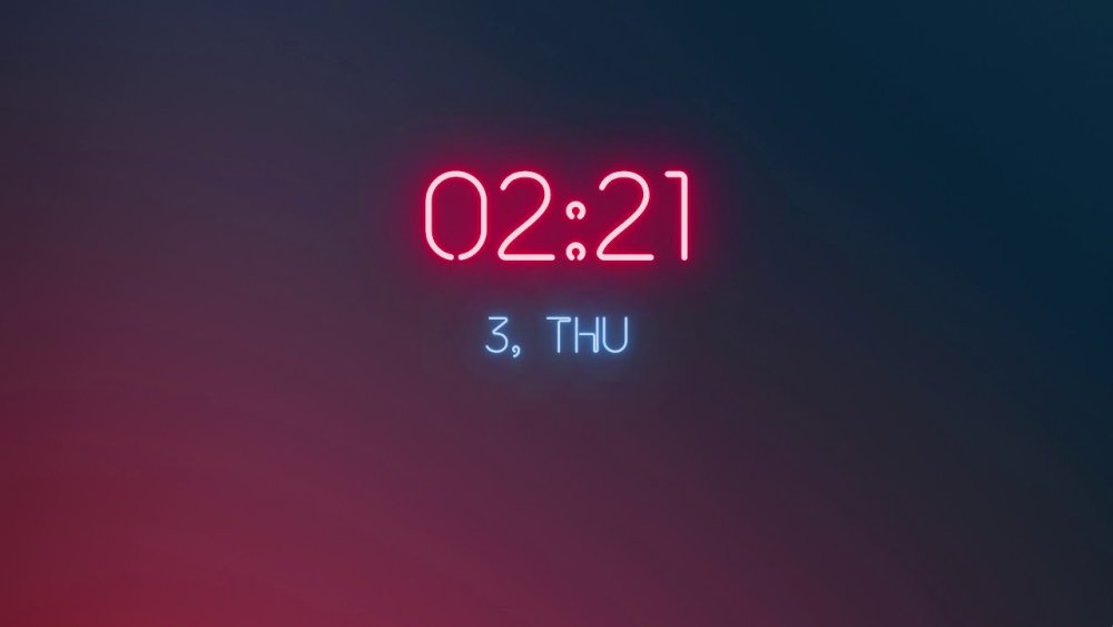 Заставка часы