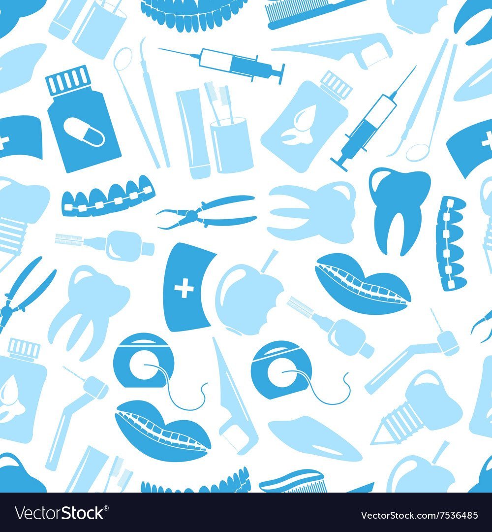 Бесшовный фон зубы